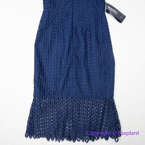 New! Kay Unger‎ Tatum Dress in midnight navy blue, size 10 - Picture 11 of 16